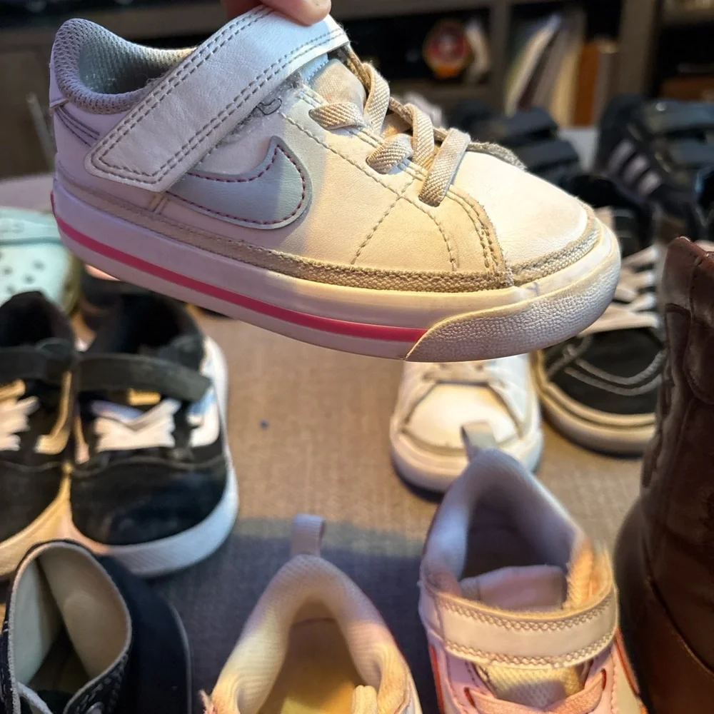 Pink and Black Kids Sneakers - Picture 5 of 6